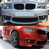 07-13 BMW E82 E88 E87 E81 1M Style Front Bumper with Front Grille