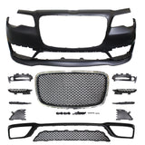 15-19 Chrysler 300 S Model Front Bumper Cover With Grille No Sensor Hole - PP