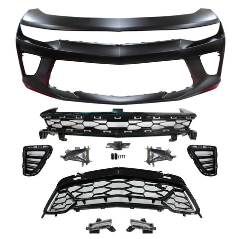 16-18 Chevy Camaro SS 50th Anniversary Front Bumper Conversion With DRL PP