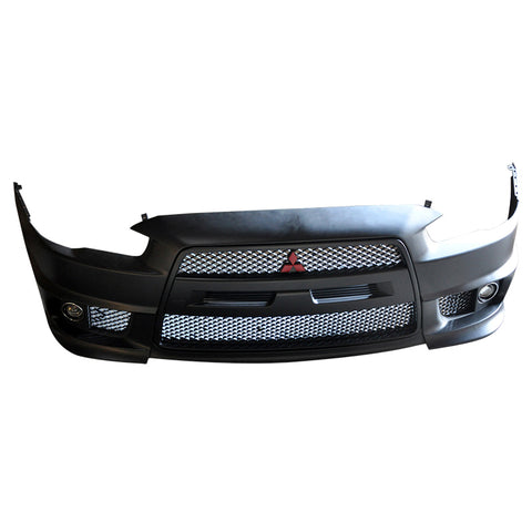 08-15 Mitsubishi Lancer EVO Front Bumper Cover Conversion with Black Grille  - PP