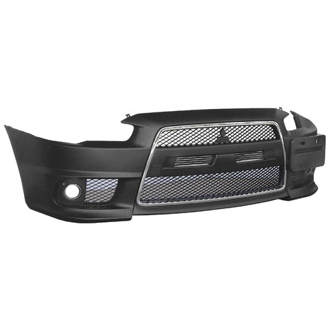 08-15 Mitsubishi Lancer EVO Front Bumper Cover Conversion with Chrome Grill - PP