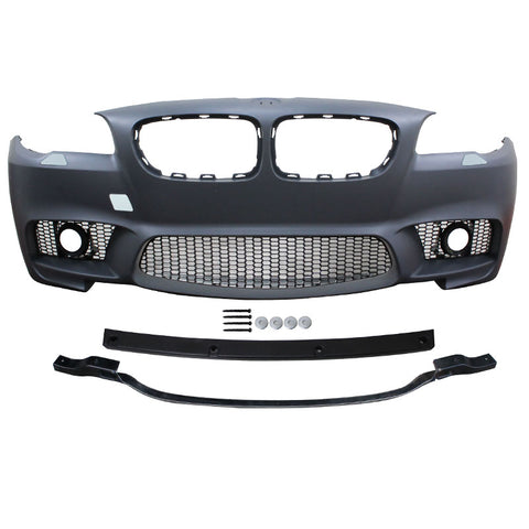 14-16 BMW F10 LCI M5 Style Front Bumper Conversion Kits W/ Fog light Cover