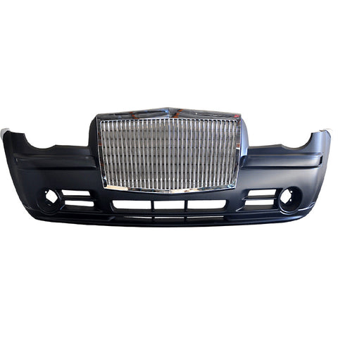 05-10 Chrysler 300C Front Bumper with Rolls-Royce Style Grille Chrome