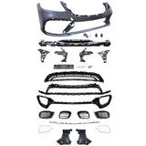 17-19 Mercedes Benz W222 S550 S600 AMG Style Front Bumper Cover Conversion With PDC Holes