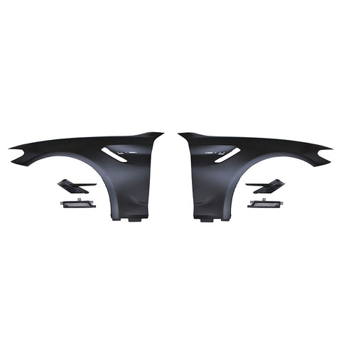 17-19 BMW 5 Series G30 G31 Metal Fenders W/ Black Side Marker