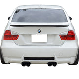 06-11 E90 Rear Bumper Cover M3 Style with Diffuser Dual Twin Muffler Outlets - PP