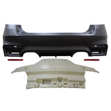 12-18 BMW F30 M3 M4 Style Rear Bumper Cover Diffuser Twin Muffler