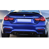 12-18 BMW F30 M3 M4 Style Rear Bumper Cover Diffuser Twin Muffler