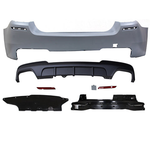 11-16 F10 M-Performance Rear Bumper Cover Twin Muffler Dual Outlet - PP