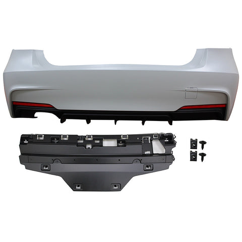 12-16 F30 Rear Bumper M Peformance Style with Diffuser (OO---)