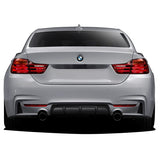 14-16 F32 428i Rear Bumper Cover Twin Dual Outlet M-Performance Style - PP