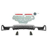 14-16 F32 428i Rear Bumper Cover Twin Dual Outlet M-Performance Style - PP