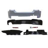 11-16 BMW F10 5-Series M-Tech Style Rear Bumper Conversion Kit Single Outlet