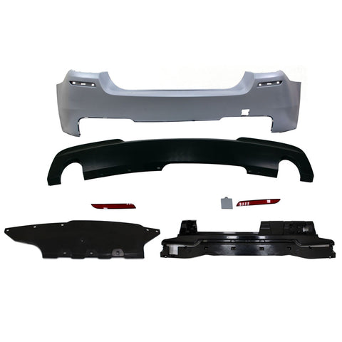 11-16 BMW F10 5-Series M-Tech Style Rear Bumper Conversion Kits Twin Outlet