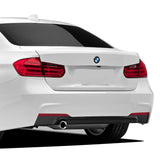12-18 F30 3 Series M-Tech M Sport Rear Bumper Cover Diffuser Single Outlet