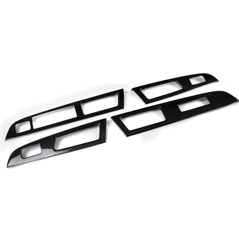 15-17 Subaru WRX STI Window Switch Panel Cover Trim 4pcs - Carbon Fiber