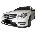 12-14 Mercedes Benz W204 LCI Godhand Front Bumper Lip Spoiler -- Carbon Fiber