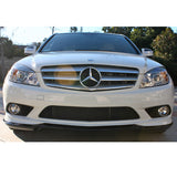 08-11 Mercedes Benz W204 Sedan AMG Front Bumper Lip Matte Black - FRP