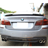 11-16 BMW 5-Series F10 4Dr Sedan M4 Style Carbon Fiber (CF) Trunk Spoiler