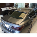 14-18 Infiniti Q50 Sedan 4Dr IK Style Unpainted ABS Trunk Spoiler
