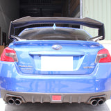 15-18 Subaru WRX STI Sedan Trunk Spoiler Wing Add On - Carbon Fiber CF