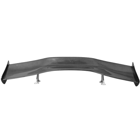 Universal 57 Inch 3D Carbon Fiber GT Trunk Spoiler Wing Adjustable Deck