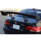Universal 57 Inch GT Trunk Spoiler Wing & LED Brake Light Gloss Black ABS