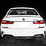 19-20 BMW 3 Series G20 IK Style Roof Spoiler Wing Lip - Matte Black PP