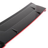 18-19 Honda Accord IK Style Roof Spoiler - Gloss Black & Red Lip ABS