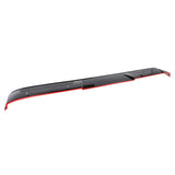 18-22 Toyota Camry V2 Style Roof Spoiler - Gloss Black & Red lip ABS