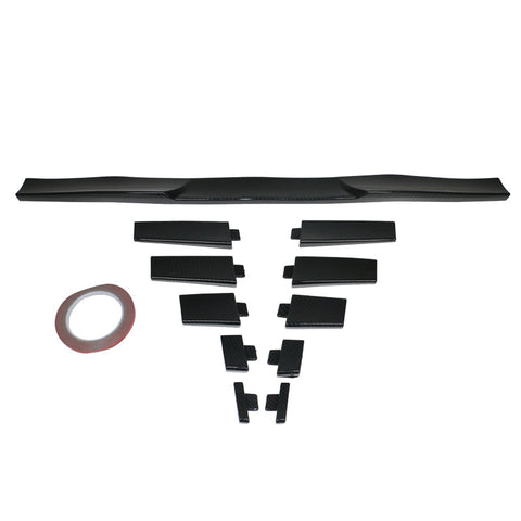 Universal Fitment Roof Spoiler Deck Lid Wing Adjustable Carbon Fiber Look