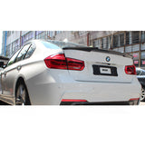 12-17 BMW F30 F80 M4 Style Trunk Spoiler Lip Wing - Carbon Fiber