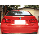 Fits 12-20 BMW 3-Series F30 F80 P Style Trunk Spoiler Lip Wing - CF