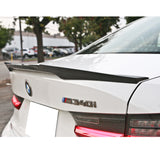 19-23 BMW 3-Series G20 M4 Style Rear Trunk Spoiler Wing - Carbon Fiber