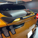 21-23 Ford Mustang Mach-E MID Trunk Spoiler Wing - ABS Carbon Fiber Print 3PCS
