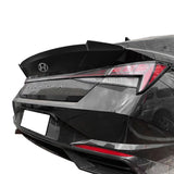 21-22 Hyundai Elantra 4Dr M4 Rear Trunk Spoiler Wing - Carbon Fiber Print ABS