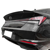 21-22 Hyundai Elantra 4Dr M4 Style Rear Trunk Spoiler Wing - Gloss Black ABS