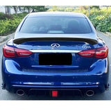 14-22 Infiniti Q50 AS Style Rear Trunk Spoiler Wing - Matte Black