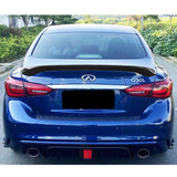 14-22 Infiniti Q50 AS Style Rear Trunk Spoiler Wing - Gloss Black