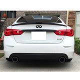 14-18 Infiniti Q50 Sedan 4Dr ER Eau Rouge Trunk Spoiler - ABS Glossy Black