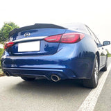 14-20 Infiniti Q50 PSM Style Trunk Spoiler - Real Carbon Fiber