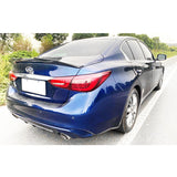 14-20 Infiniti Q50 PSM Style Rear Trunk Spoiler Wing - Gloss Black ABS