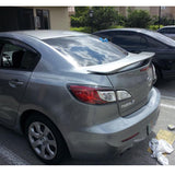 10-13 Mazda 3 Sedan 4Dr OE Factory Style Trunk Spoiler Matte Black