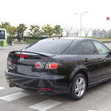 03-08 Mazda 6 4Dr Sedan Flush Mount OE Trunk Spoiler Matte Black - ABS