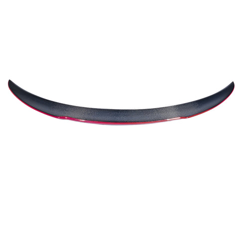 14-16 Mercedes CLA W117 FD Style Trunk Spoiler - Carbon Fiber with Red Line