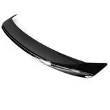 18-22 Toyota Camry LE MD Style Trunk Spoiler - Gloss Black With Chrome Trim