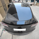 20-23 Tesla Model Y 4-Door OE Style Rear Trunk Spoiler Wing - Gloss Black ABS