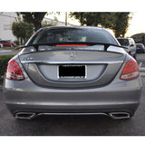 Universal Matte Black 2 Post Trunk Spoiler Wing with 3rd Brake LED Light - ABS