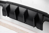 15-22 Dodge Challenger IK Style Rear Diffuser+ IK V1 Shark Fin - Matte Black PP