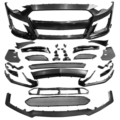 18-23 Ford Mustang GT500 Style Front Bumper Cover Replacement - PP